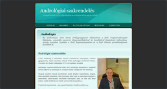 Desktop Screenshot of albiandrologia.hu